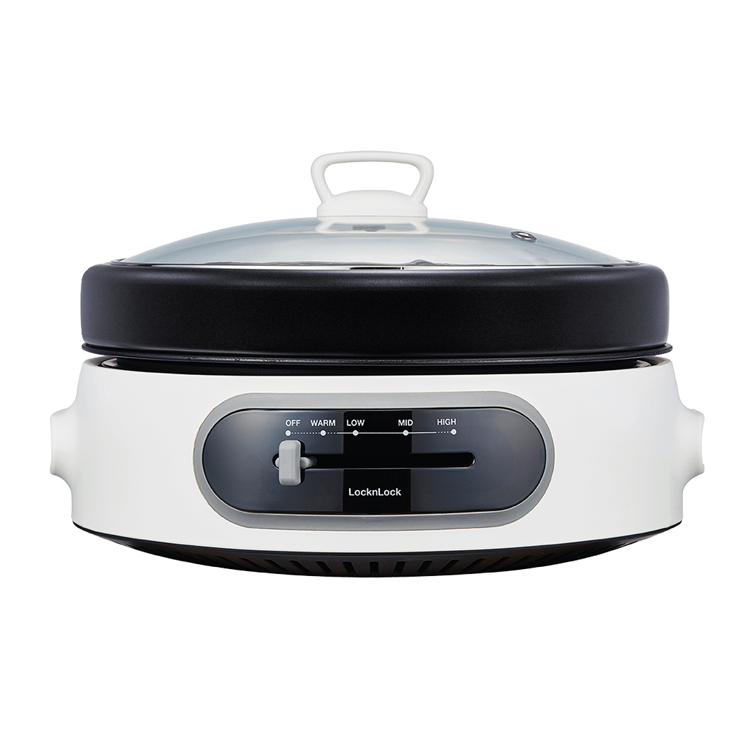 NồI ĐiệN Đa Năng Locknlock Multi Cooker 220 - 240V, 50/60Hz, 1300 - 1500W, 4L - Màu Trắng - EJP544WHT, , large image number 3